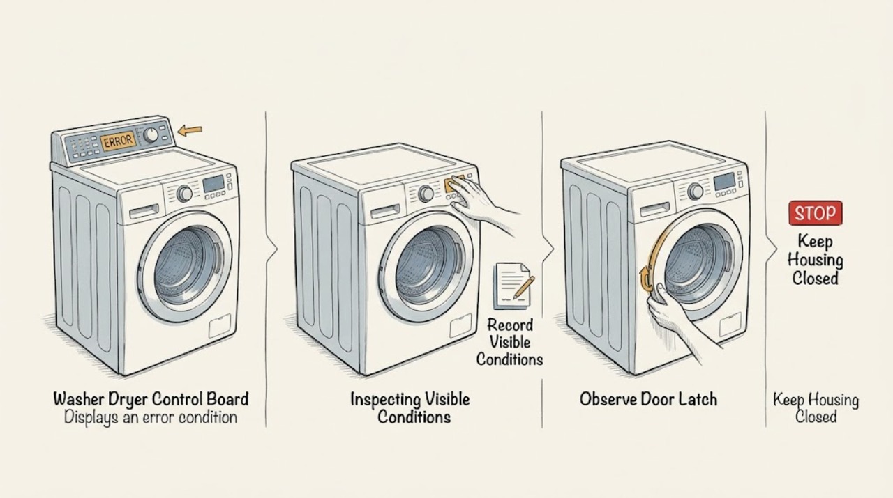 Washer Dryer Control Board Displays