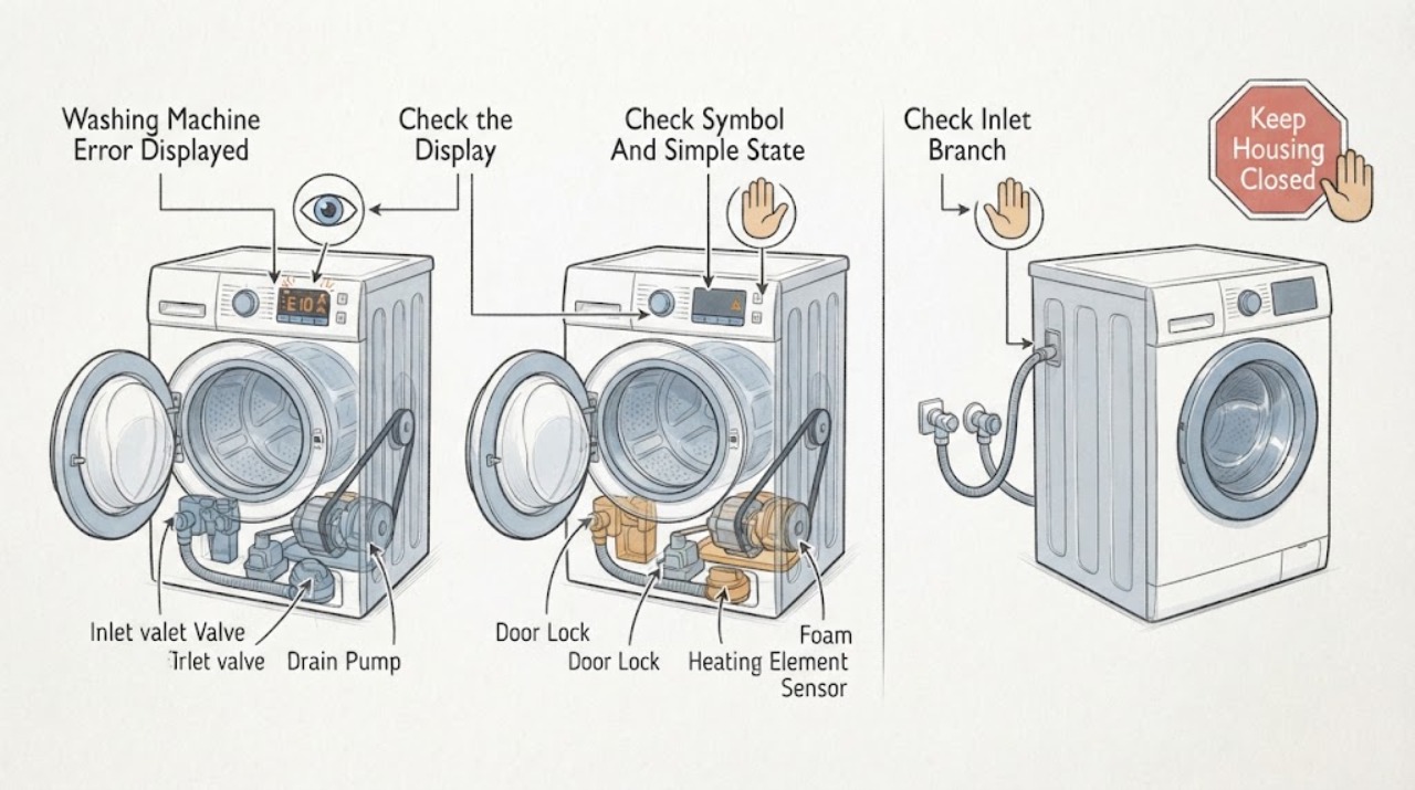 Washing Machine Error Displayed