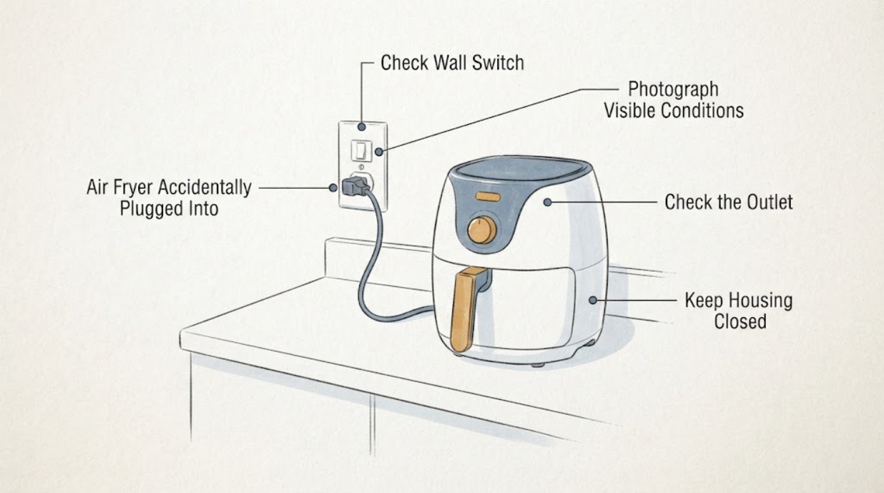 Air Fryer Accidentally Plugged Into