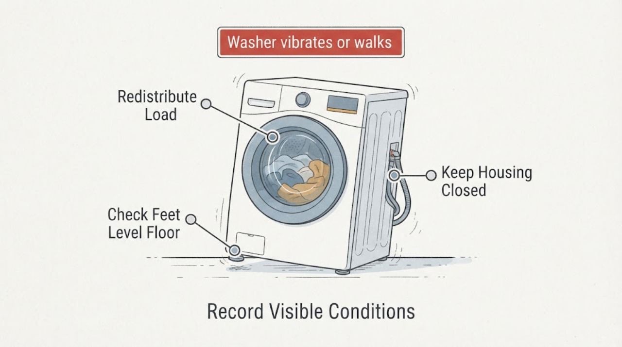 Washer vibrates or walks
