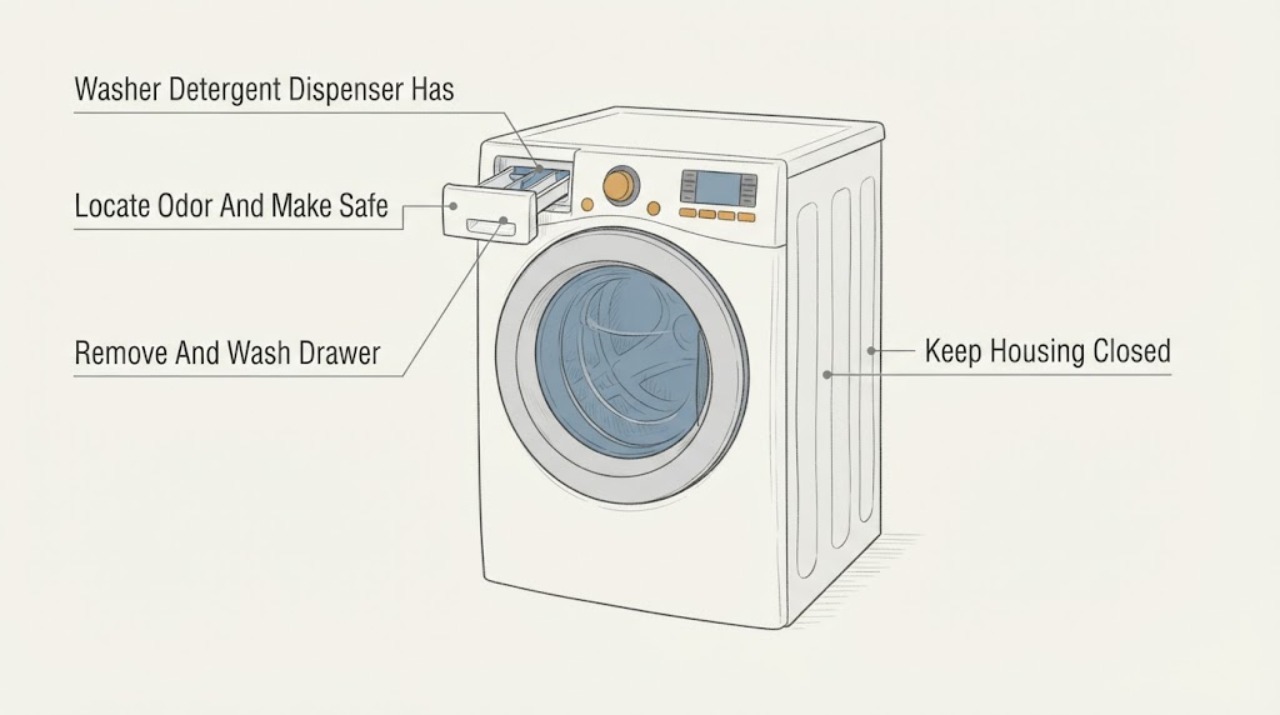 Washer Detergent Dispenser Has