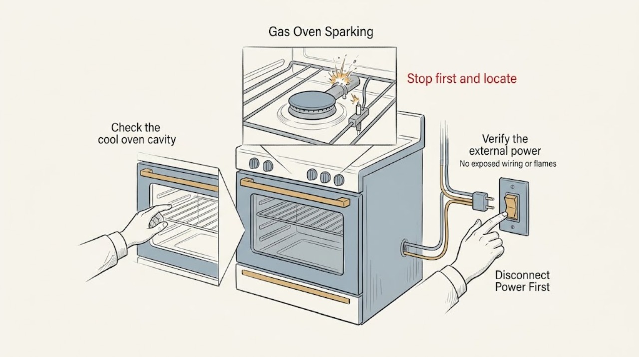 Gas Oven Sparking