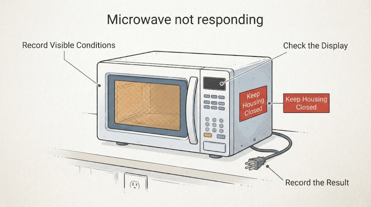 Microwave not responding
