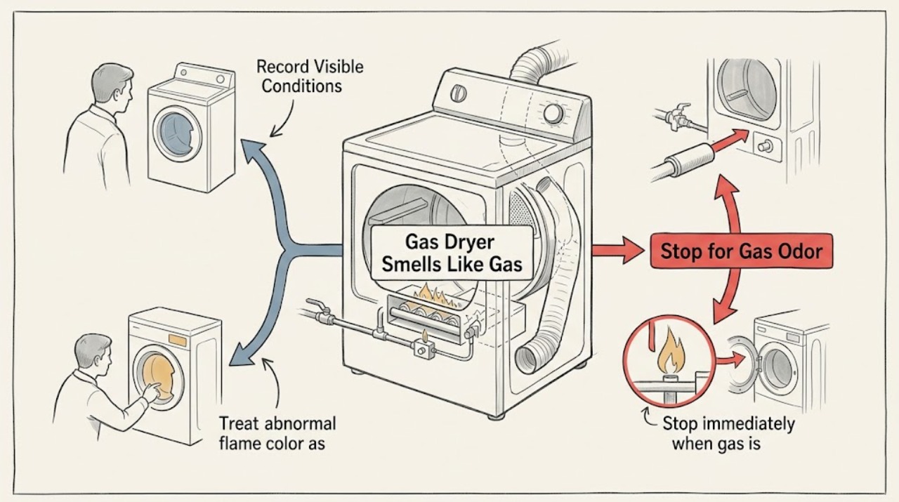 Gas Dryer Smells Like Gas
