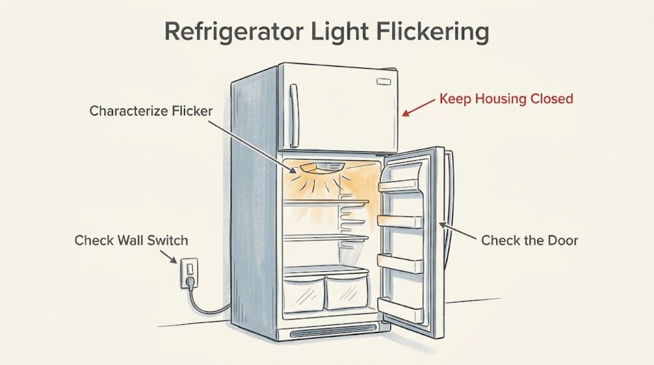 Refrigerator Light Flickering
