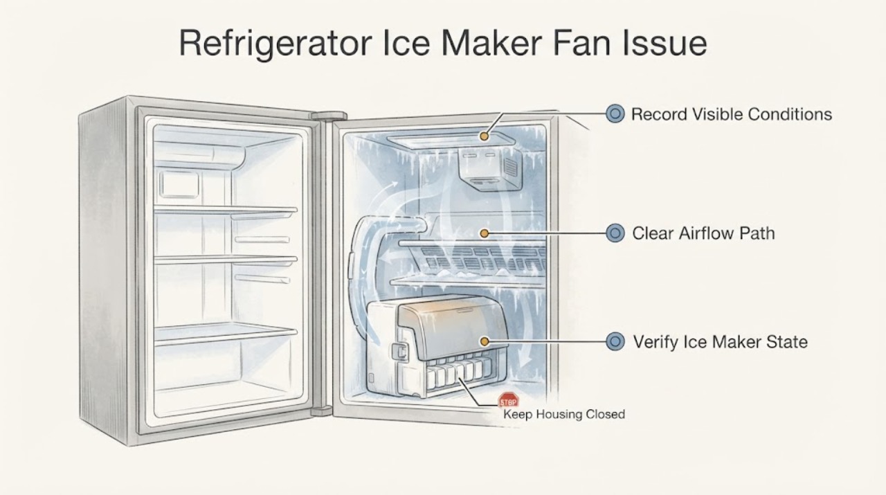 Refrigerator Ice Maker Fan Issue