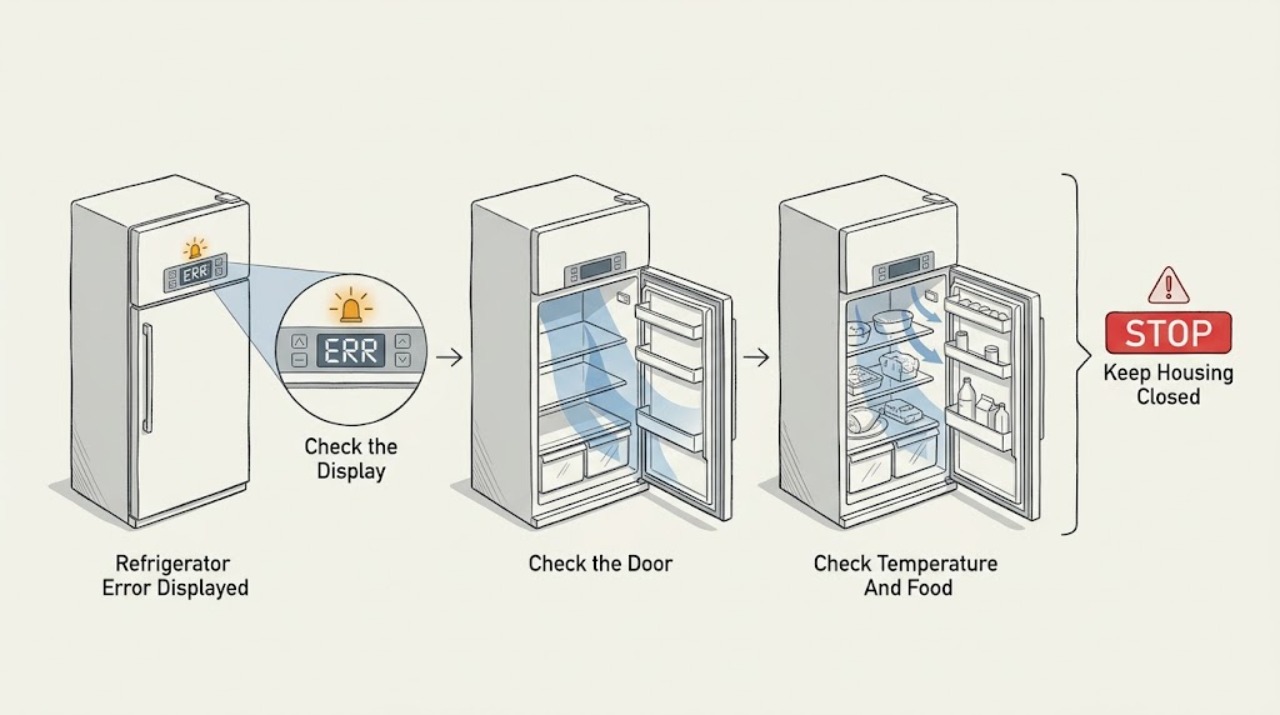 Refrigerator Error Displayed