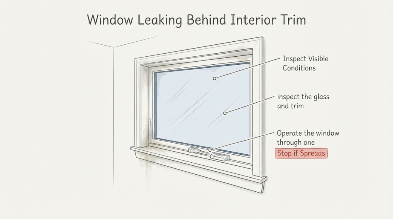 Window Leaking Behind Interior Trim