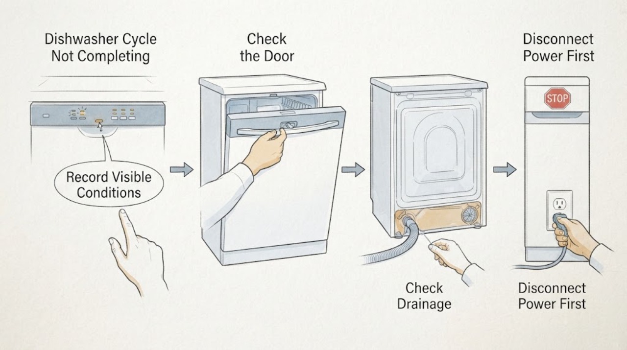 Dishwasher Cycle Not Completing