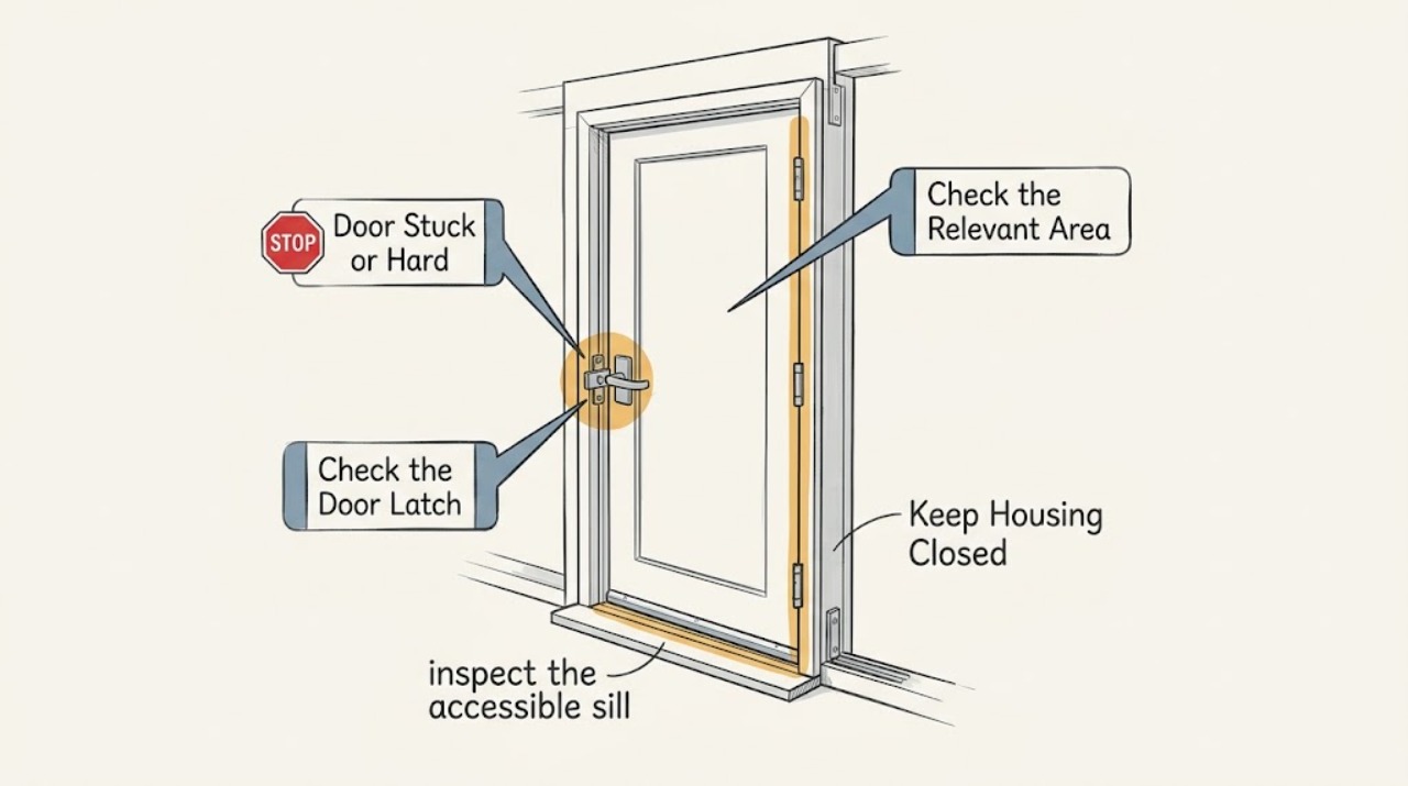 Door Stuck or Hard