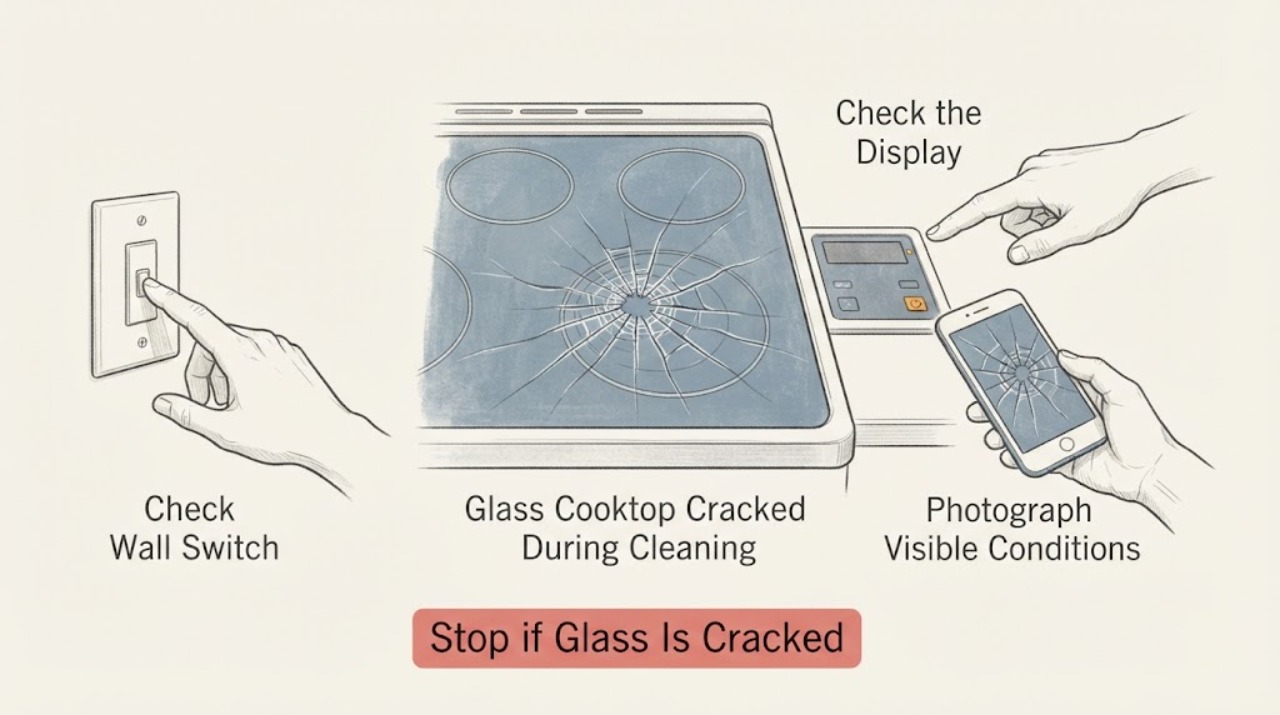 Glass Cooktop Cracked During Cleaning