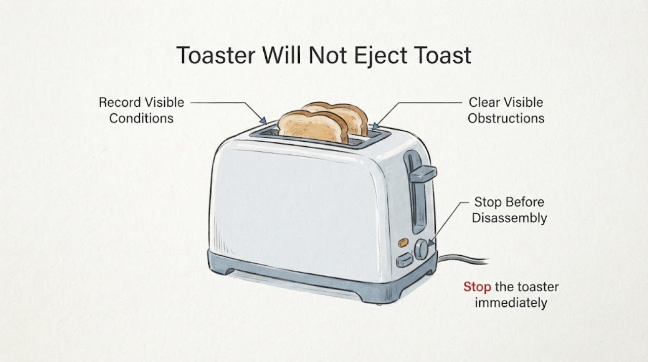 Toaster Will Not Eject Toast