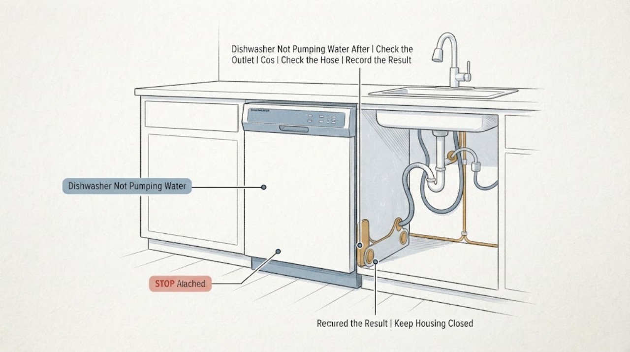 Dishwasher Not Pumping Water After